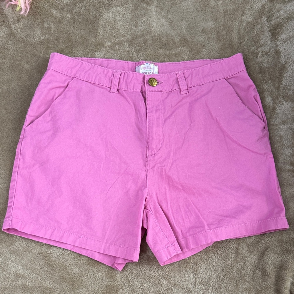Women's Pink Casual Bermuda Shorts